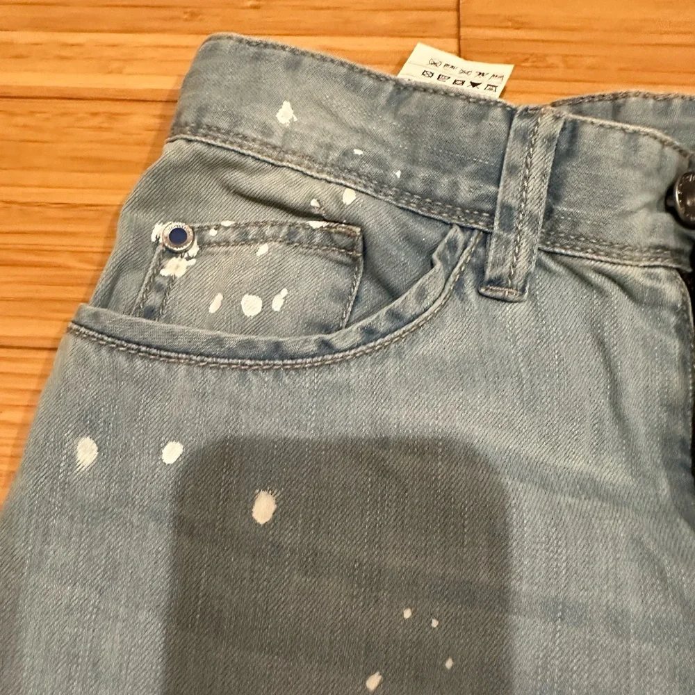 Paint Splatter Relaxed Jeans 2XL NWT